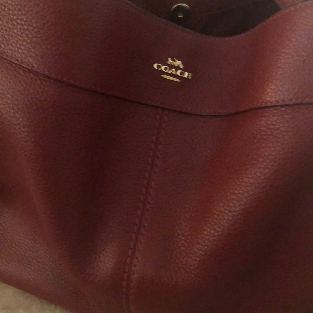 Coach leather handbag